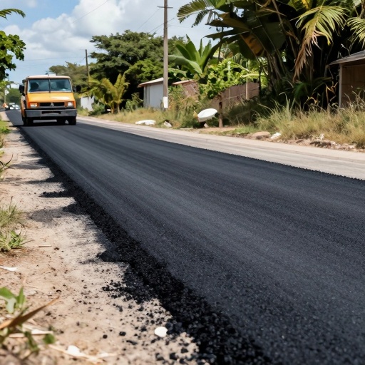 Prefectura de Bolívar inicia doble riego asfáltico en vía rural de San Miguel