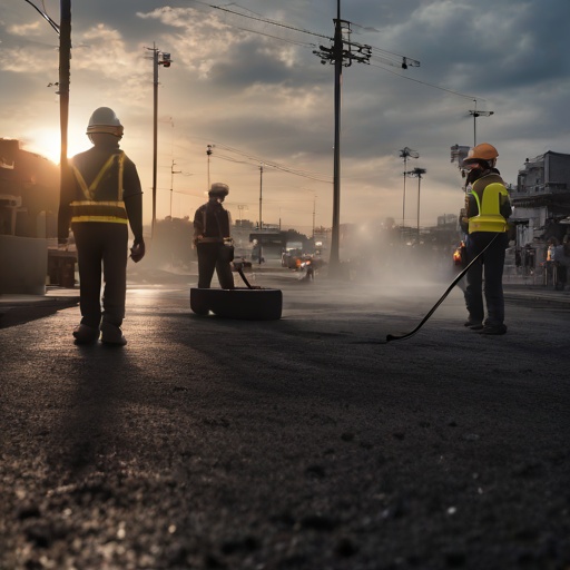 Prefectura del Cañar ejecuta asfaltado y obra complementaria en el centro de Gualleturo