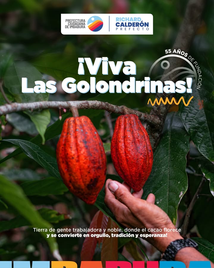 Prefectura de Imbabura reconoce trayectoria de Las Golondrinas en sus 55 años