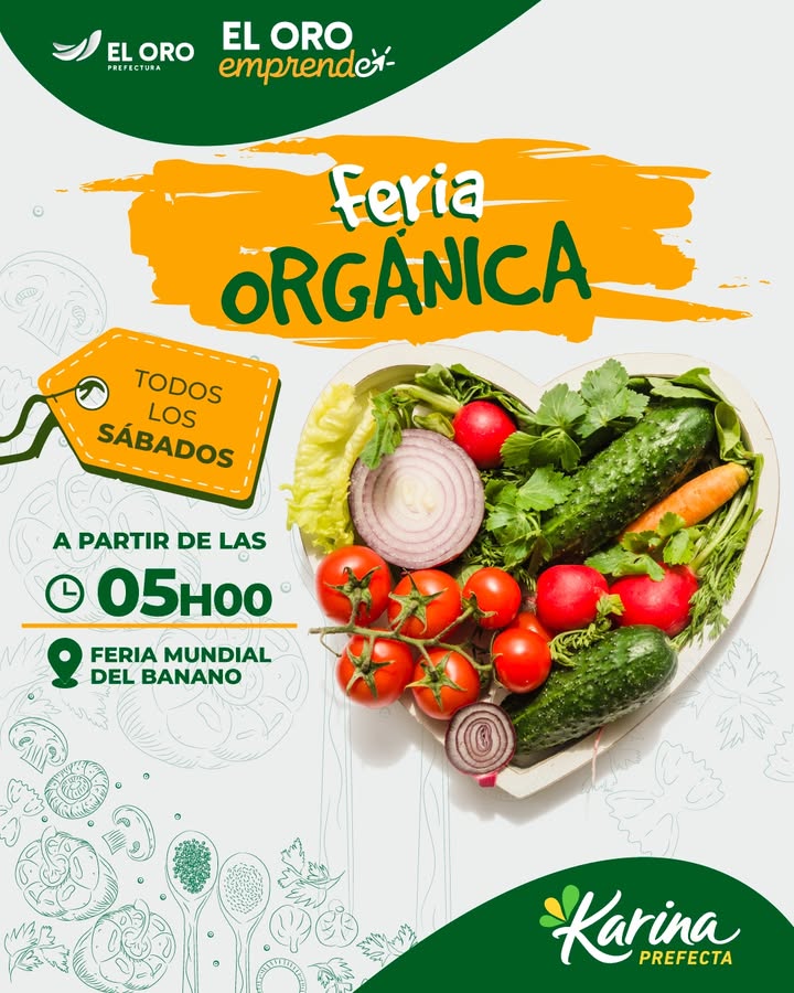 Prefectura de El Oro impulsa Feria Orgánica con productos de Chilla y Guanazán