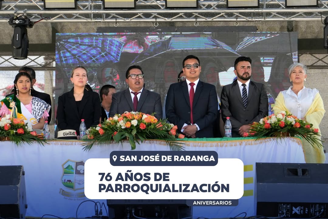 Prefectura de Azuay celebra 76 años de San José de Raranga con inversión provincial