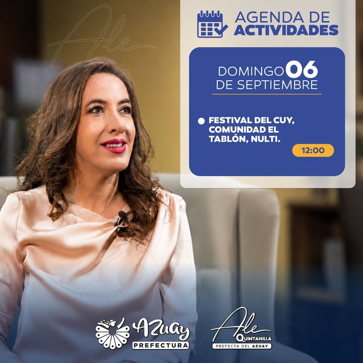 Prefectura de Azuay apoya Festival del Cuy en Nulti para dinamizar economía local