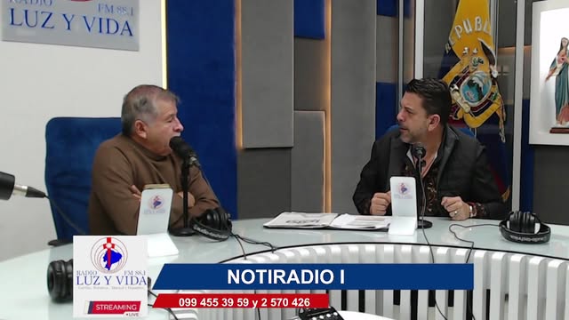 Prefecto Mario Mancino expone gestión vial y social de Loja en Radio Luz y Vida