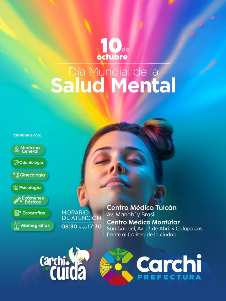 Prefectura del Carchi conmemora el Día Mundial de la Salud Mental con proyecto territorial