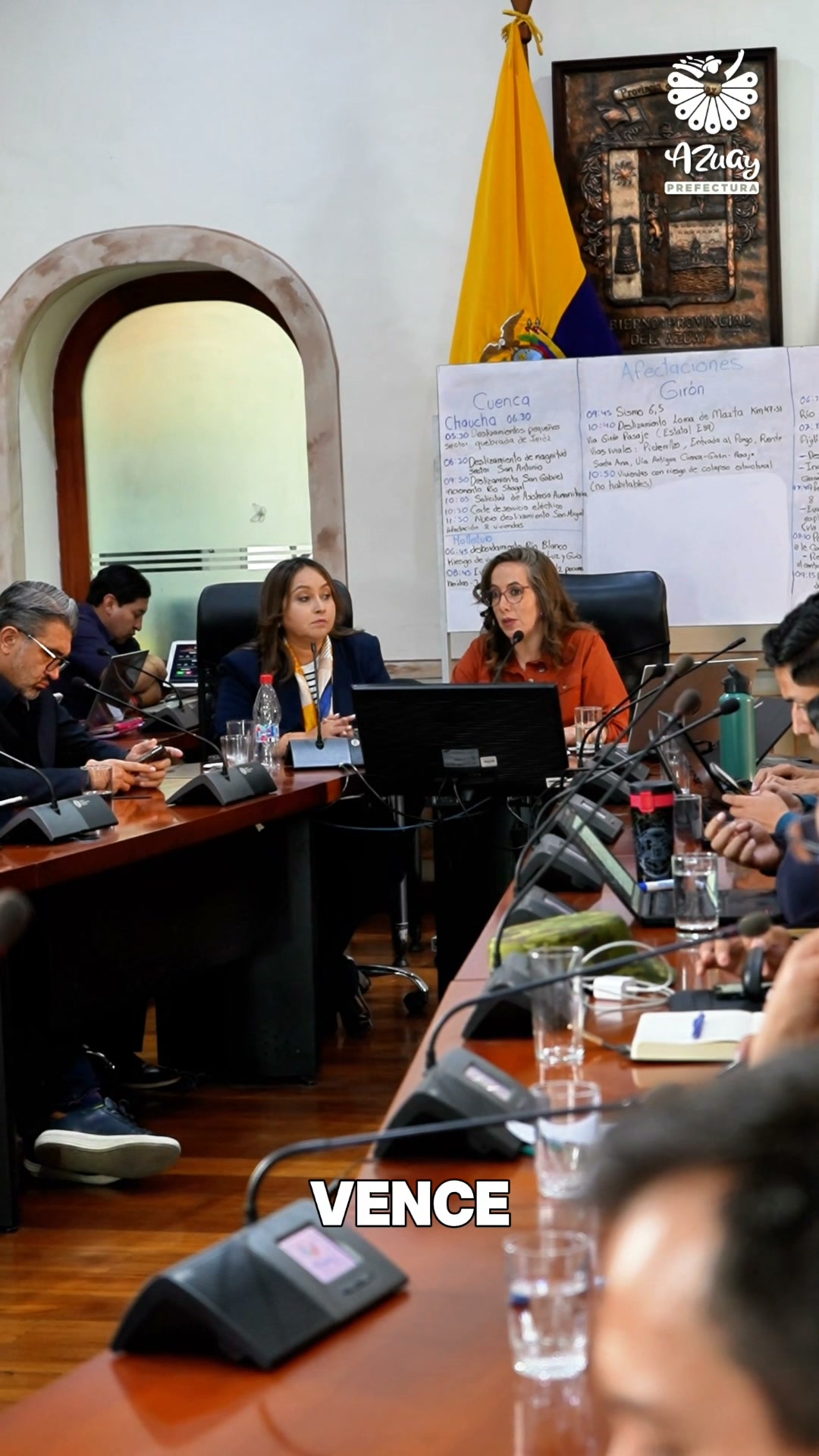 Prefectura de Azuay activa COE y evalúa respuesta ante simulacro de El Niño y sismo