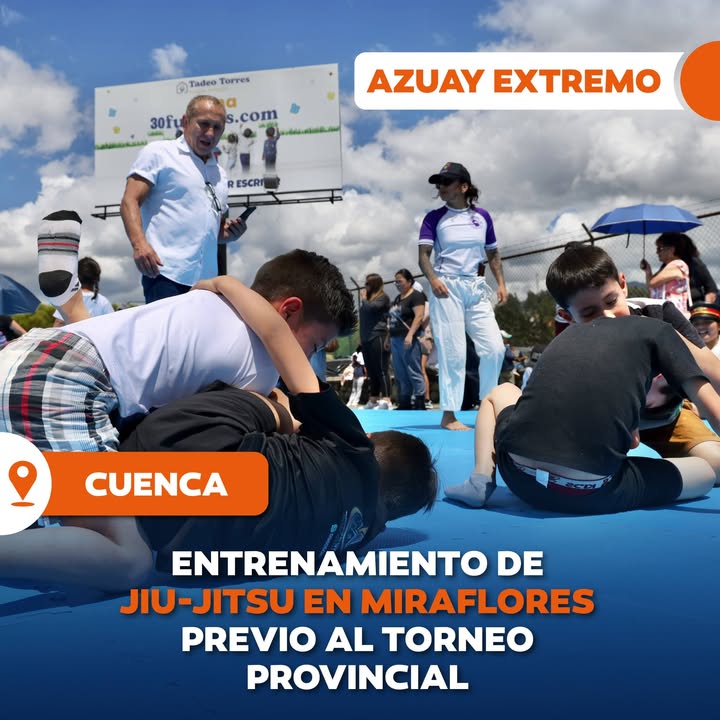 Prefectura de Azuay impulsa formación deportiva con 140 jóvenes en campamento de Jiu-Jitsu