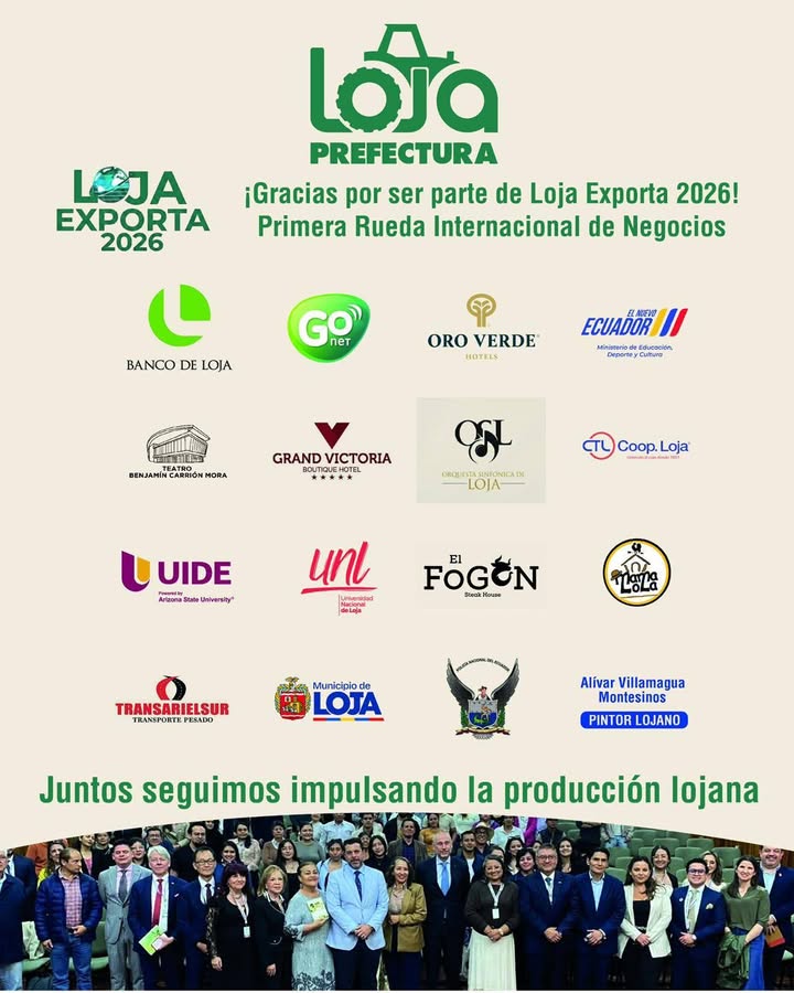 Prefectura de Loja impulsa primera Rueda de Negocios para conectar productores locales con mercados internacionales