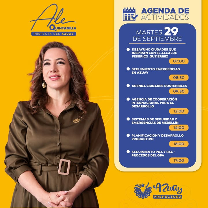 Prefectura de Azuay prioriza articulación internacional y planificación territorial para el desarrollo provincial