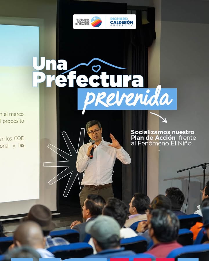 Prefectura de Imbabura socializa Plan de Acción ante El Niño con autoridades provinciales