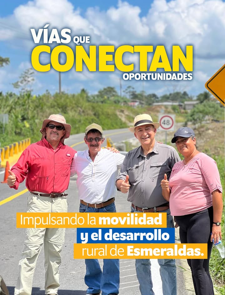 Prefectura de Esmeraldas prioriza obras de riego y vialidad rural bajo el lema de gestión territorial