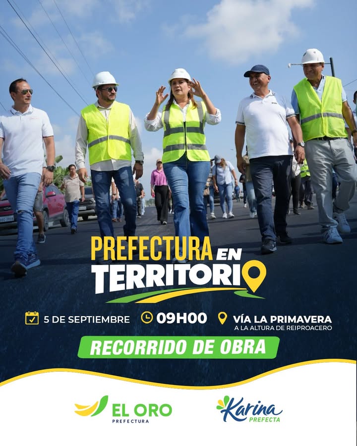 Prefectura de El Oro presentará gestión provincial este sábado en Machala