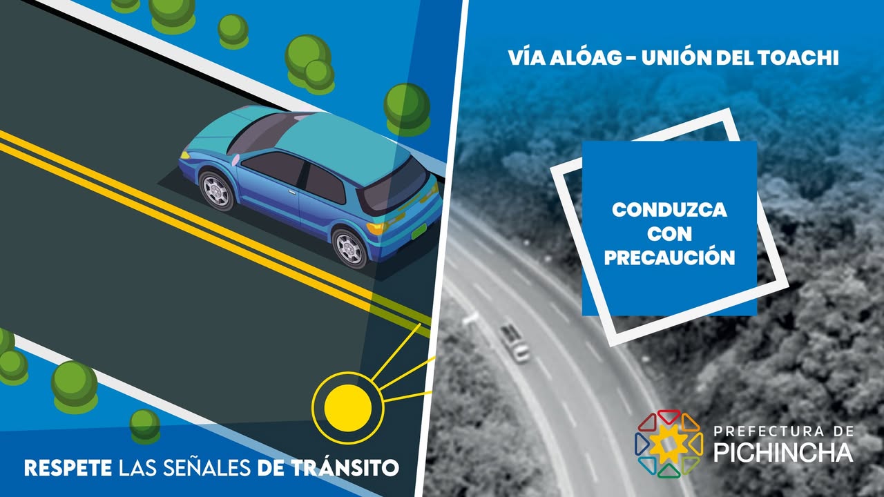 Prefectura de Pichincha advierte sobre siniestros en vía Alóag-Unión del Toachi