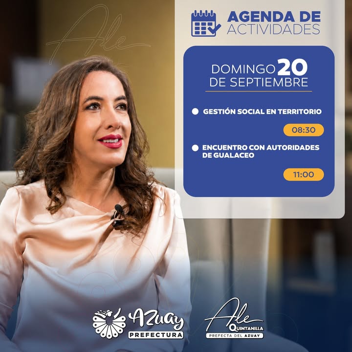Prefectura de Azuay publica agenda diaria para articular obras en la ruralidad