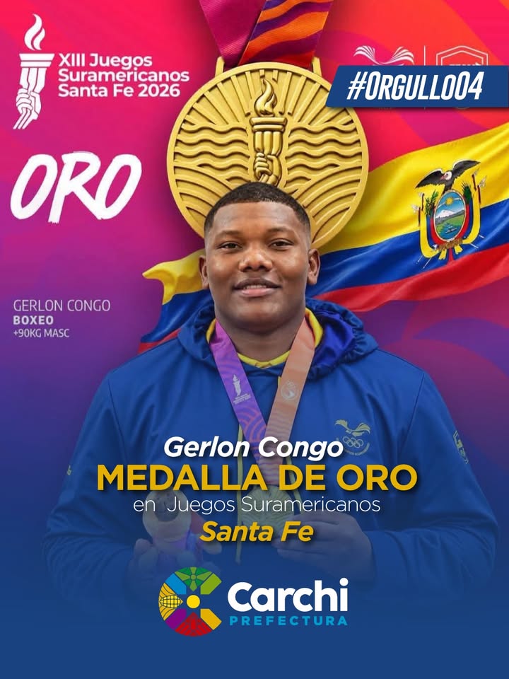 Prefectura de Carchi celebra oro suramericano y reafirma identidad deportiva provincial