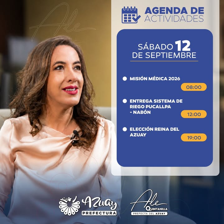 Prefectura de Azuay inicia sábado con agenda de salud y obras de riego