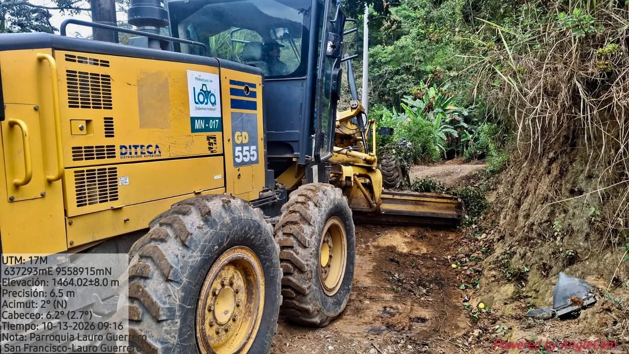 Prefectura de Loja inicia mantenimiento vial en Paltas para mejorar conectividad productiva