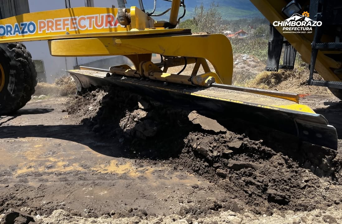 Prefectura de Chimborazo inicia adoquinado en San Gerardo, Guano