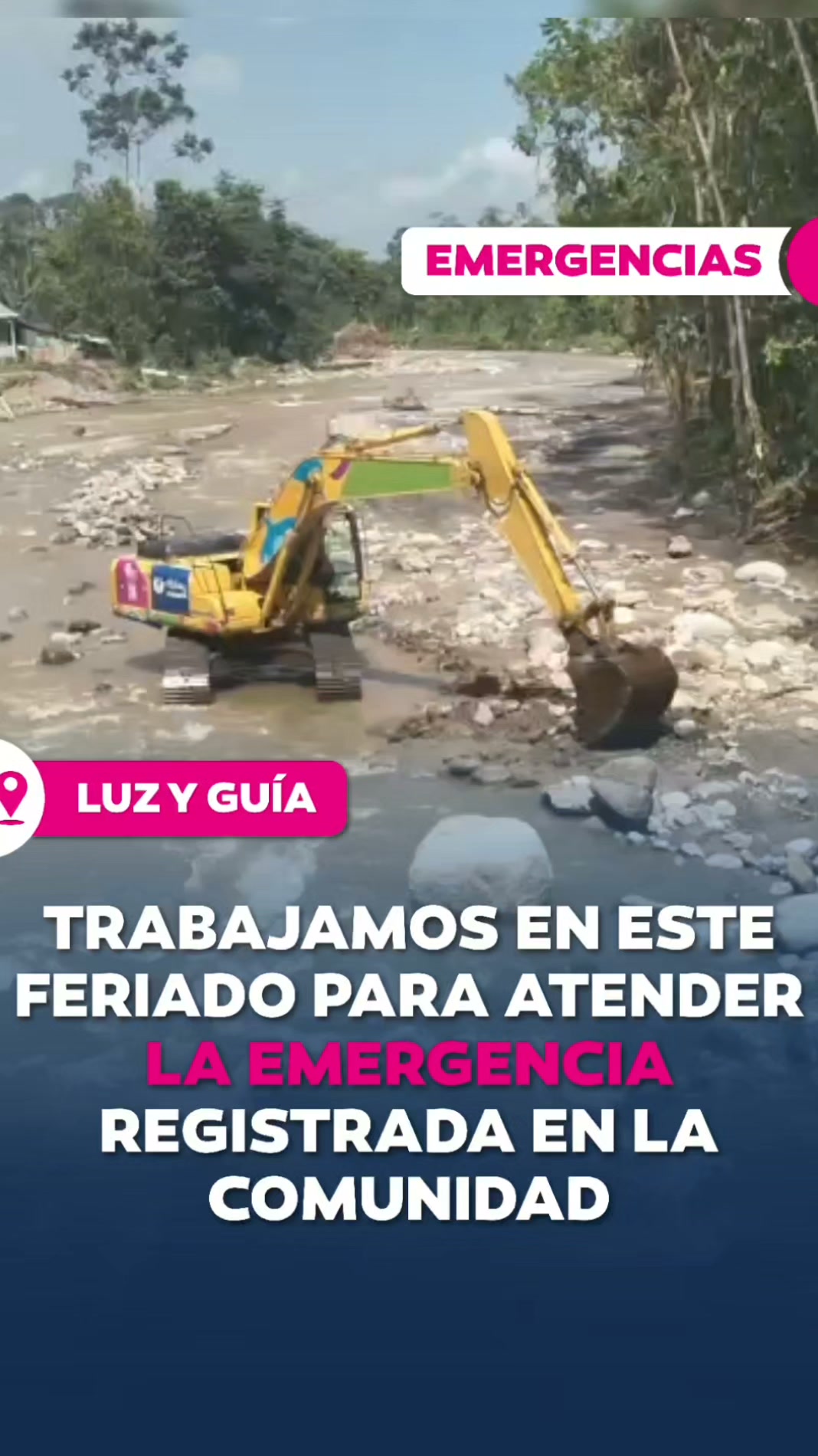 Prefectura de Azuay inicia obra de protección contra erosión en Río Frío