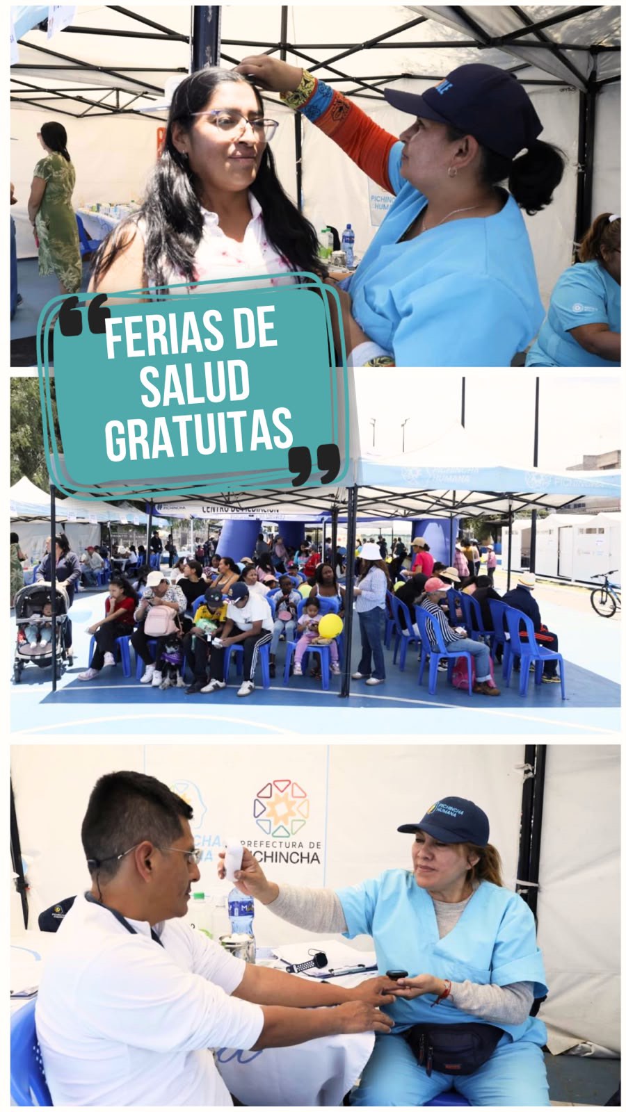 Prefectura de Pichincha ofrece ferias médicas gratuitas en San Miguel, Calderón, Tumbaco y Conocoto