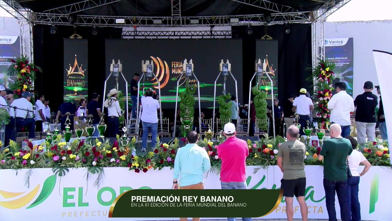 Prefectura de El Oro participa en premiación Rey Banano en Feria Mundial del Banano