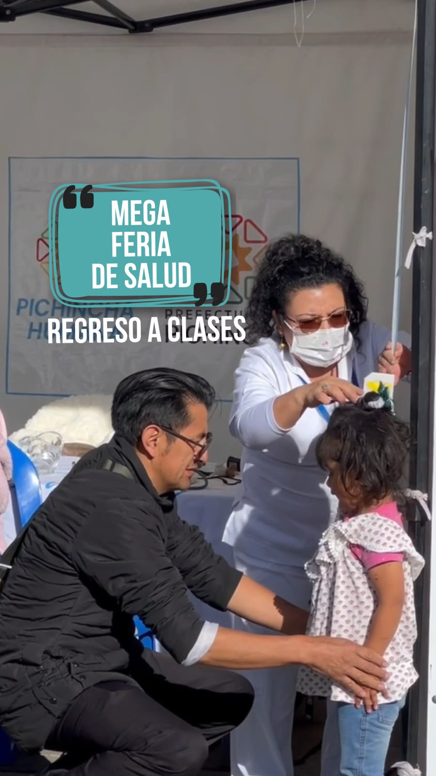 Prefectura de Pichincha ofrece chequeos médicos gratuitos para estudiantes en Mega Feria de Salud