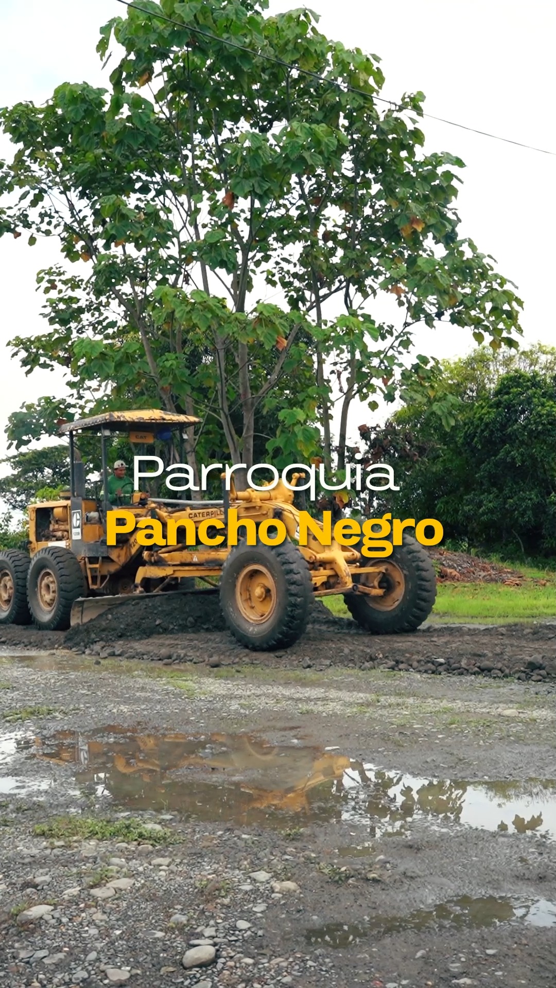Prefectura de Cañar inicia mantenimiento vial en Pancho Negro para vincular producción agrícola