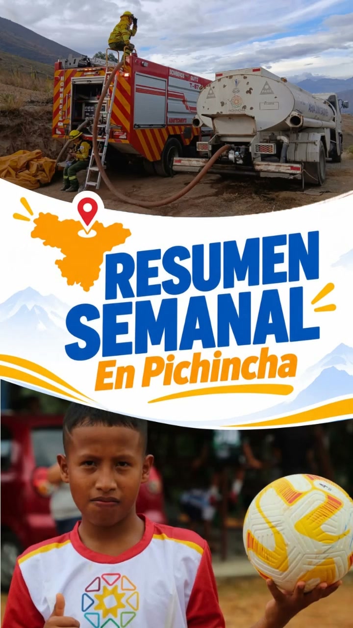 Prefectura de Pichincha combate incendios y entrega reservorios en Olmedo