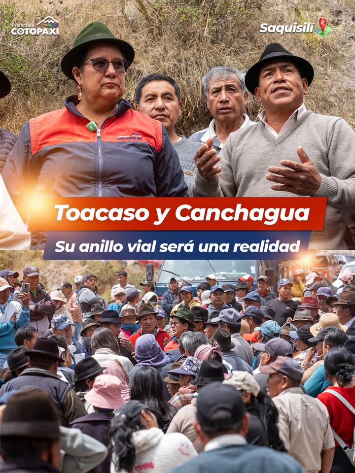 Prefectura de Cotopaxi inicia obras viales para conectar Saquisilí con Toacaso y Canchagua