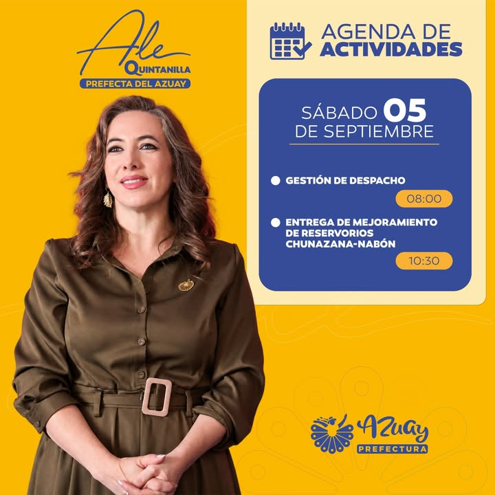 Prefectura de Azuay presenta agenda diaria para articular gestión provincial y desarrollo territorial