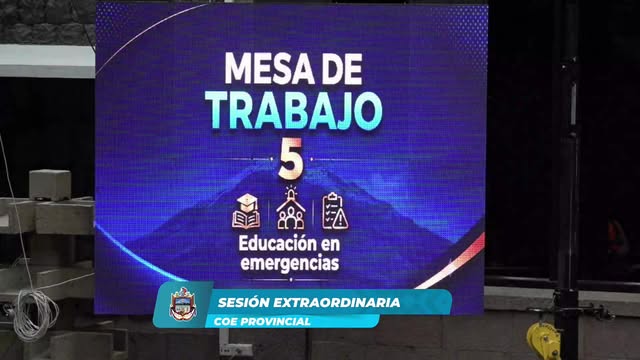 Prefectura de Chimborazo convocó Sesión Extraordinaria del COE Provincial