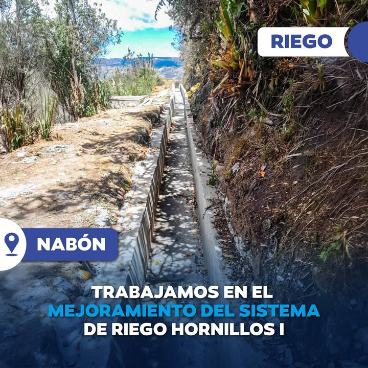 Prefectura de Azuay invierte $18.500 en riego Hornillos I para Nabón